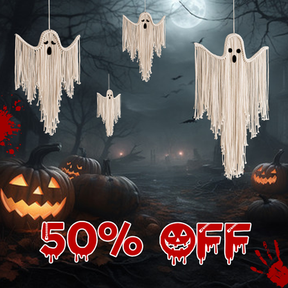 Handmade Macrame Ghost 👻 | Spooky & Stylish Halloween Wall Hanging